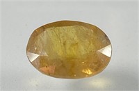 Certified 6.60 Cts Natural Yellow Sapphire