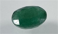 Certified 5.90 Cts Natural Oval Emerald
