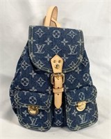 Louis Vuitton Style Mini Backpack Purse