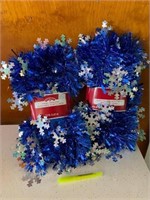 2 PACK NEW BLUE TINSEL