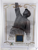 4/10 2017 Leaf Immortal Coll. Babe Ruth Relic