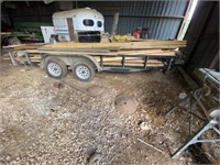 Bumper Pull Flatbed Tandem Axle Trailer 6ft x 16ft