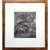 George Morland (1763-1804) Lithograph "The Storm"