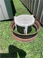 Fire Pit and Small Patio Table (Plastic)