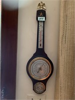 Wall Barometer and Thermometer