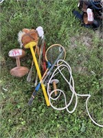 Misc. Items (Shoe Horns, Horse Toy, Weight, Racket