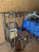 Rolling Clothing Racks and TV Trays
