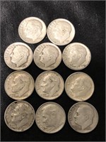 1940s, 1950s and 1960s dimes