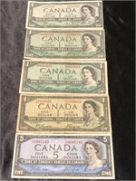 1954 Canadian paper money
