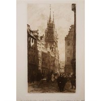Frank Milton Armington Une Rue a Nuremberg 1912