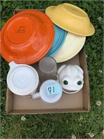 Misc. Fiesta ware and misc. cups