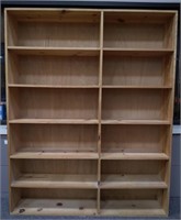 Large Wooden Single Shelving Unit