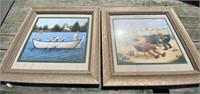 2 - Framed 18" Boating  Prints