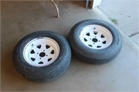 (2) Trailer Tires w/ Rims