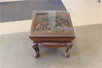 Hand Carved End Table