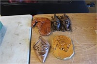 (4) Wood Carved Pieces