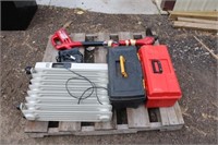 Battery Charger, Weed Whip, Tool Boxes & Heater