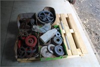 (4) Boxes of Misc Pulleys