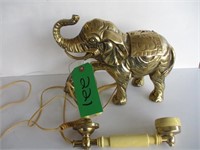 Brass Elephant phone, missing part of phone base