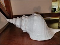 Decorative ceramic seashell. 11" long