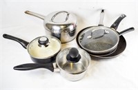 ASSORTED POTS & NONSTICK PANS