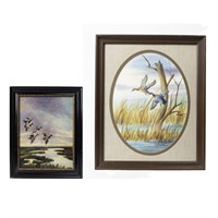 Art 2 Original Framed Duck Art Pieces