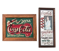 Lot of 2 Coca-Cola Advertising Mirrors