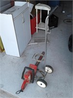 OXYGEN BOTTLE CART & HEDGE TRIMMER