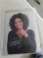 OPRAH WINFREY AUTOGRAPHED 8 X 10 PHOTO W/ COA