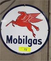 12” MOBIL GAS SIGN