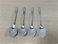 4 Sterling Silver Coffee Spoons