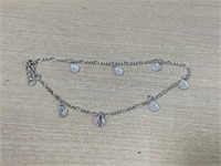 Bracelet / Anklet 9 1/4 - 10 inches Italy 925