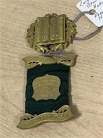 Large Medal (Masonic?) Sterling / Gold Wash