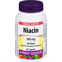 Webber Naturals No Flush Niacin Vitamin B3
