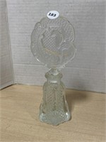 Pressed Glass Perfume 7.5 inches tall