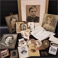 Early 1900 Photos, Paper, Metals & Cloth Dress