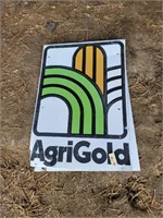 AgriGold Seed End Row Sign