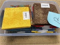 LOT OF FABRIC SQUARES / NEW