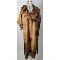 1920's Native American Dress Handmade Unknown Tri