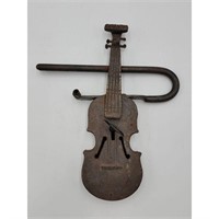 Cool Iron Lock Violin Shape And Works
