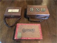 Vintage Set of Cigar Boxes