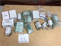 Lot of 14 electric switches and dimmers