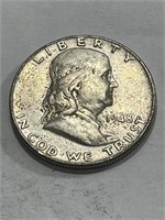 1948 d Better Date Franklin Half Dollar