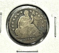 1839 o Better Date Seated Liberty Dime