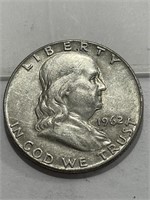 1962 d Franklin Half Dollar