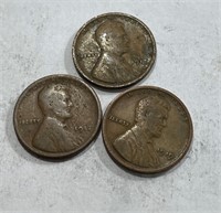 1912-1917-1919 Lincoln Wheat Cents