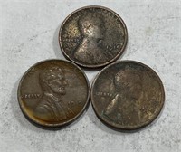 1914-1919-1919 Lincoln Wheat Cents