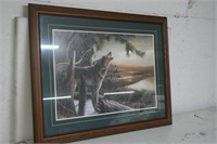 Framed Wolf Print