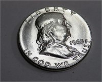 1963 GEM BU Franklin Half Dollar FBL?