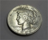 1923 AU Grade Peace Silver Dollar